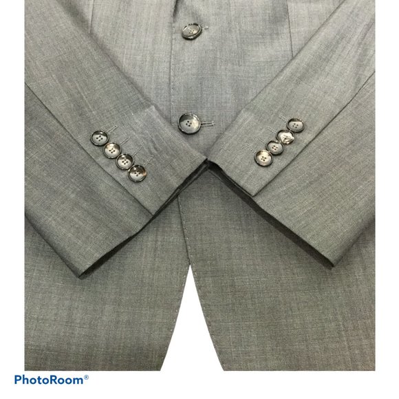 Zara Man 38 Mohair Wool Classic Fit Marzotto Gray sport coat jacket - Picture 4 of 7